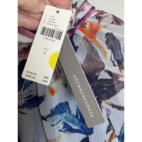 ANTHROPOLOGIE NIKASHA High Neck Floral Maxi Dress Small New With Tag - Picture 3 of 11